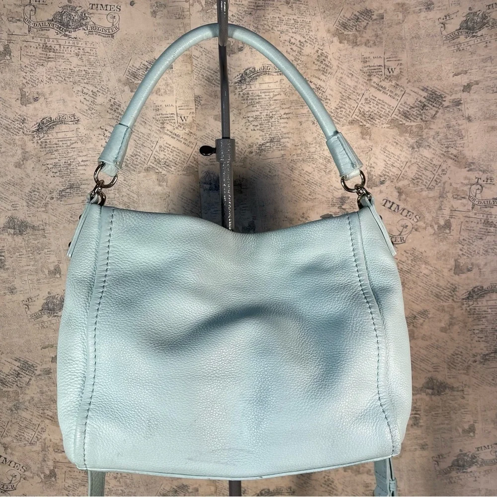Kate Spade Tiffany blue shoulder / crossbody leather purse and wallet